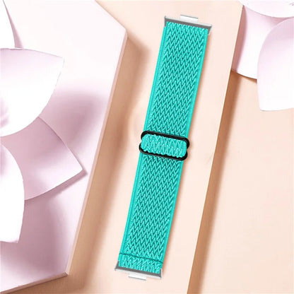 For Huawei Watch Fit 3 Adjustable Nylon Watch Band Wave Design Elastic Wrist Strao