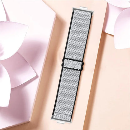 For Huawei Watch Fit 3 Adjustable Nylon Watch Band Wave Design Elastic Wrist Strao
