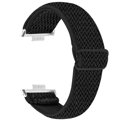 For Huawei Watch Fit 3 Adjustable Nylon Watch Band Wave Design Elastic Wrist Strao