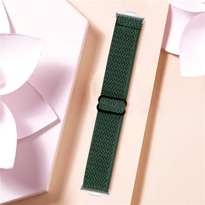 For Huawei Watch Fit 3 Adjustable Nylon Watch Band Wave Design Elastic Wrist Strao