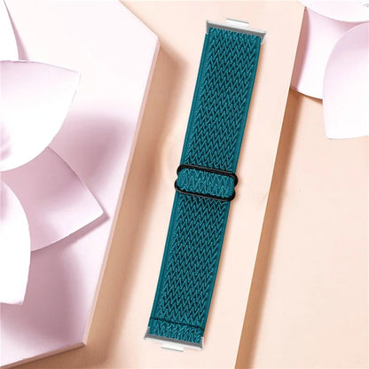 For Huawei Watch Fit 3 Adjustable Nylon Watch Band Wave Design Elastic Wrist Strao