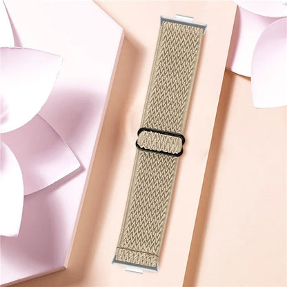 For Huawei Watch Fit 3 Adjustable Nylon Watch Band Wave Design Elastic Wrist Strao