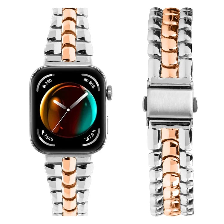 For Huawei Watch Fit 3 Watch Band Fishbone Design Wrist Strap Bracelet