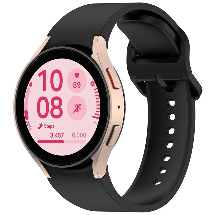 For Samsung Galaxy Watch7 / Watch FE / Watch6 / Watch 5 / Watch4 Silicone Watch Band Wrist Strap