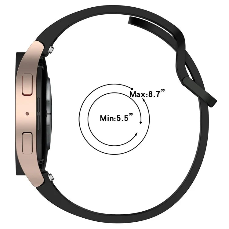 For Samsung Galaxy Watch7 / Watch FE / Watch6 / Watch 5 / Watch4 Silicone Watch Band Wrist Strap