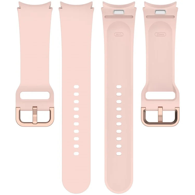 For Samsung Galaxy Watch7 / Watch FE / Watch6 / Watch 5 / Watch4 Silicone Watch Band Wrist Strap
