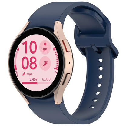 For Samsung Galaxy Watch7 / Watch FE / Watch6 / Watch 5 / Watch4 Silicone Watch Band Wrist Strap