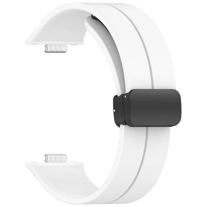 For Huawei Watch Fit 3 Silicone Watch Band Strap with Magnetic Folding Buckle