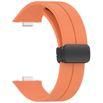 For Huawei Watch Fit 3 Silicone Watch Band Strap with Magnetic Folding Buckle
