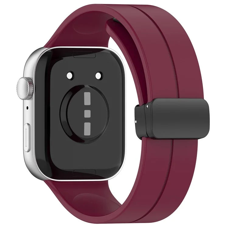 For Huawei Watch Fit 3 Silicone Watch Band Strap with Magnetic Folding Buckle