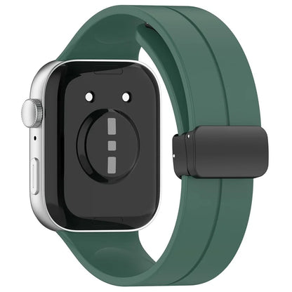 For Huawei Watch Fit 3 Silicone Watch Band Strap with Magnetic Folding Buckle
