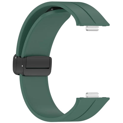 For Huawei Watch Fit 3 Silicone Watch Band Strap with Magnetic Folding Buckle