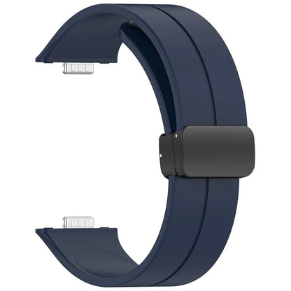 For Huawei Watch Fit 3 Silicone Watch Band Strap with Magnetic Folding Buckle