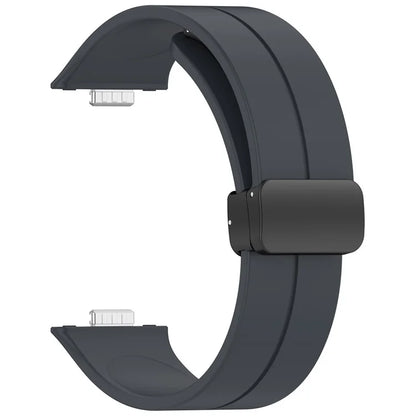 For Huawei Watch Fit 3 Silicone Watch Band Strap with Magnetic Folding Buckle