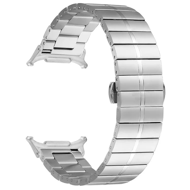 For Samsung Galaxy Watch Ultra 47mm Watch Band Stainless Steel Wrist Strap Replacement - Silver