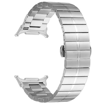 For Samsung Galaxy Watch Ultra 47mm Watch Band Stainless Steel Wrist Strap Replacement - Silver