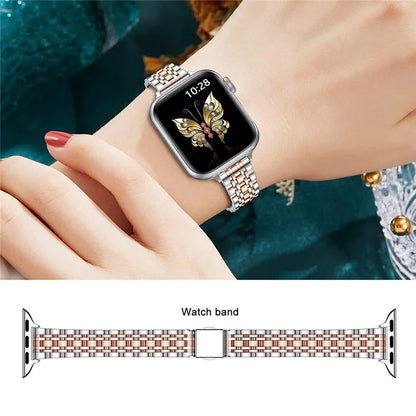 For Apple Watch 10 46mm / Ultra 2 / Ultra 49mm / 9 8 7 45mm / SE (2023) SE (2022) SE 6 5 4 44mm / 3 2 1 42mm Metal Strap
