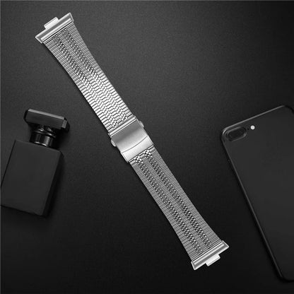 For Huawei Watch Fit 3 Replacement Band 316L Stainless Steel Metal Strap, Silver