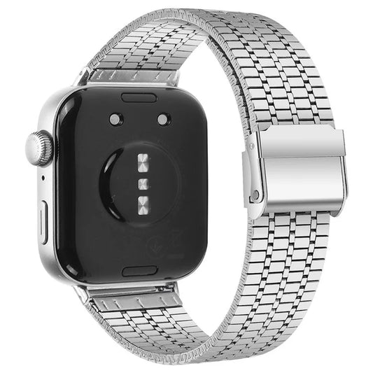 For Huawei Watch Fit 3 Band 316L Stainless Steel Replacement Strap, Silver