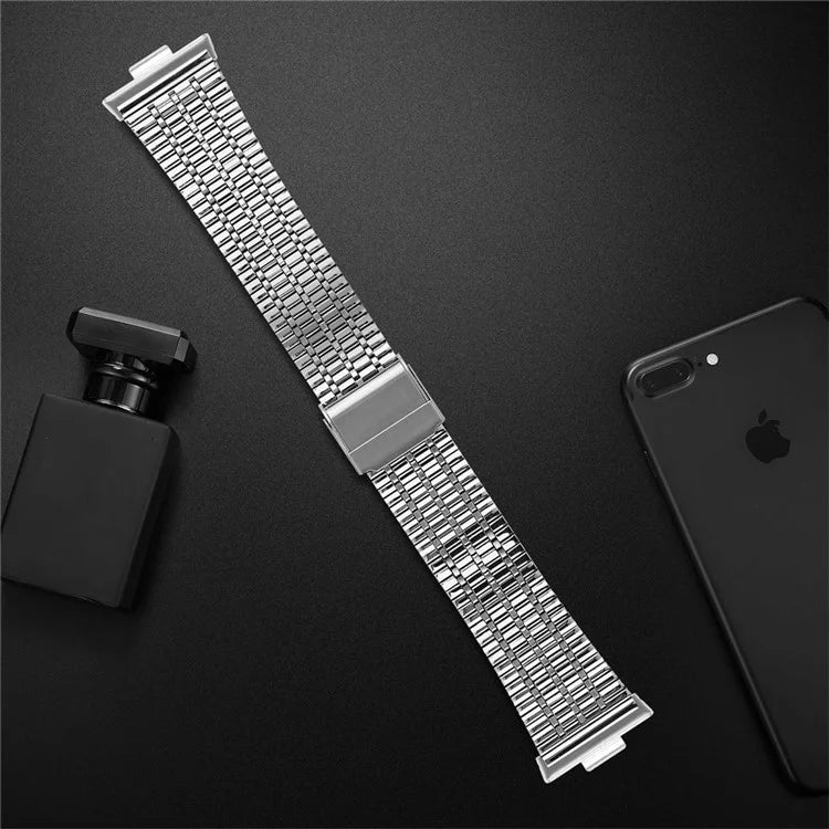 For Huawei Watch Fit 3 Band 316L Stainless Steel Replacement Strap, Silver