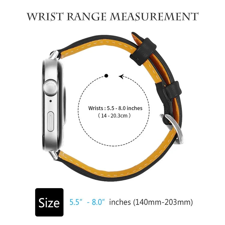 For Huawei Watch Fit 3 Watch Strap Genuine Cow Leather Band Stitching Lines