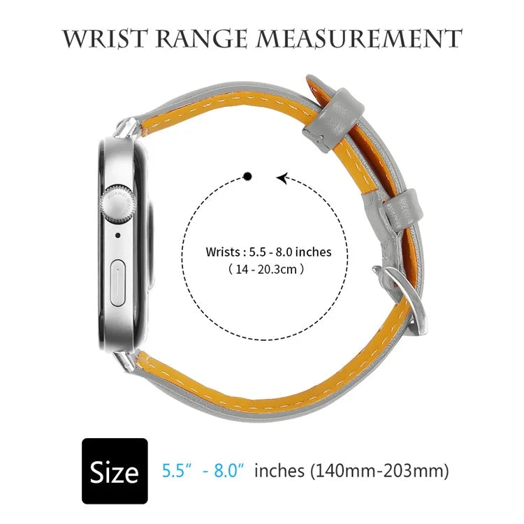 For Huawei Watch Fit 3 Watch Strap Genuine Cow Leather Band Stitching Lines