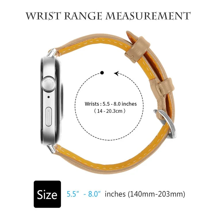 For Huawei Watch Fit 3 Watch Strap Genuine Cow Leather Band Stitching Lines
