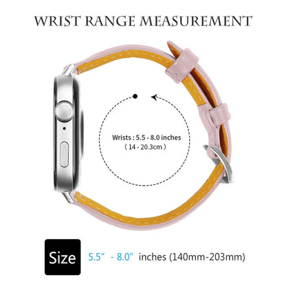 For Huawei Watch Fit 3 Watch Strap Genuine Cow Leather Band Stitching Lines