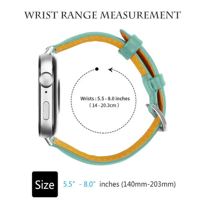 For Huawei Watch Fit 3 Watch Strap Genuine Cow Leather Band Stitching Lines