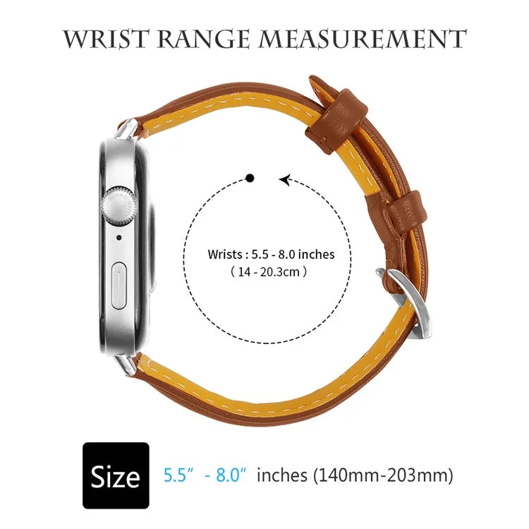 For Huawei Watch Fit 3 Watch Strap Genuine Cow Leather Band Stitching Lines