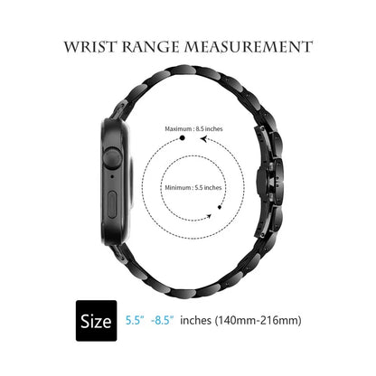 For Huawei Watch Fit 3 Band 316L Stainless Steel Metal Mesh Watch Strap, Black