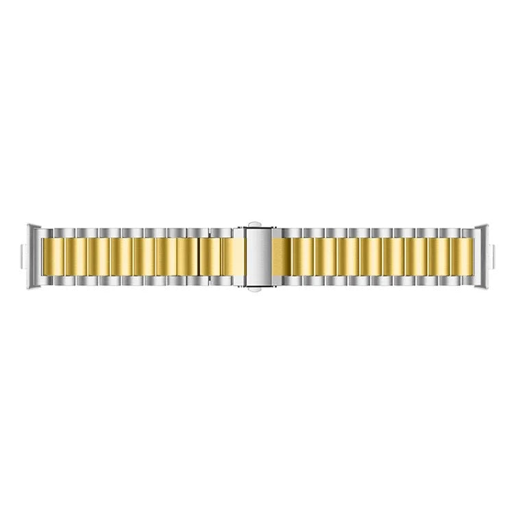 For Huawei Watch Fit 3 Watch Strap Three-Bead Stainless Steel Wrist Band