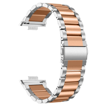 For Huawei Watch Fit 3 Watch Strap Three-Bead Stainless Steel Wrist Band