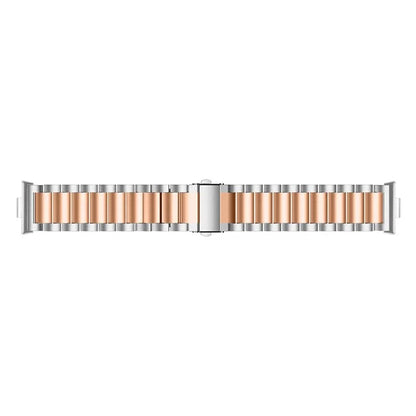For Huawei Watch Fit 3 Watch Strap Three-Bead Stainless Steel Wrist Band