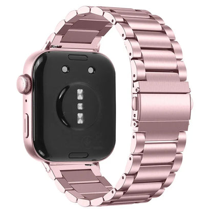 For Huawei Watch Fit 3 Watch Strap Three-Bead Stainless Steel Wrist Band