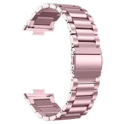 For Huawei Watch Fit 3 Watch Strap Three-Bead Stainless Steel Wrist Band