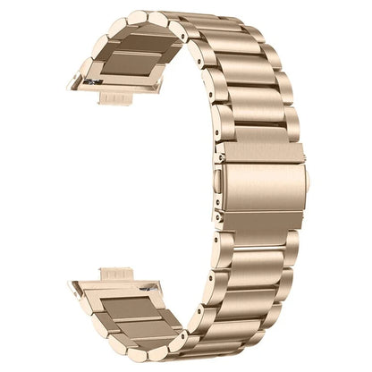For Huawei Watch Fit 3 Watch Strap Three-Bead Stainless Steel Wrist Band