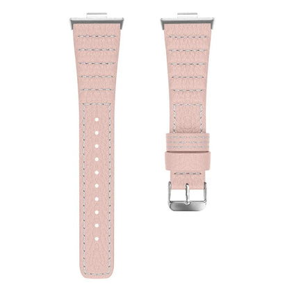 For Huawei Watch Fit 3 Watch Strap Stitching Lines Wave PU Leather Wrist Band