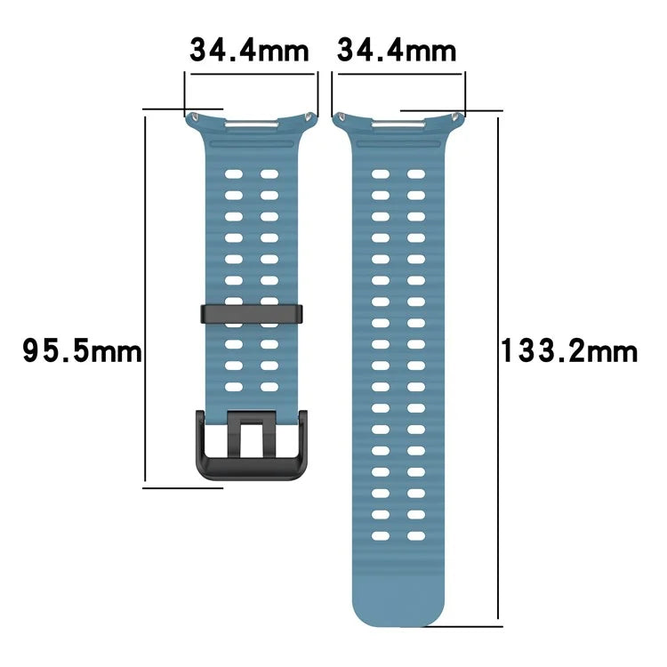 For Samsung Galaxy Watch Ultra 47mm Silicone Watch Strap Dual Pins Buckle Sports Band