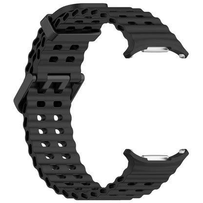 For Samsung Galaxy Watch Ultra 47mm Silicone Watch Strap Dual Pins Buckle Sports Band