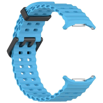 For Samsung Galaxy Watch Ultra 47mm Silicone Watch Strap Dual Pins Buckle Sports Band