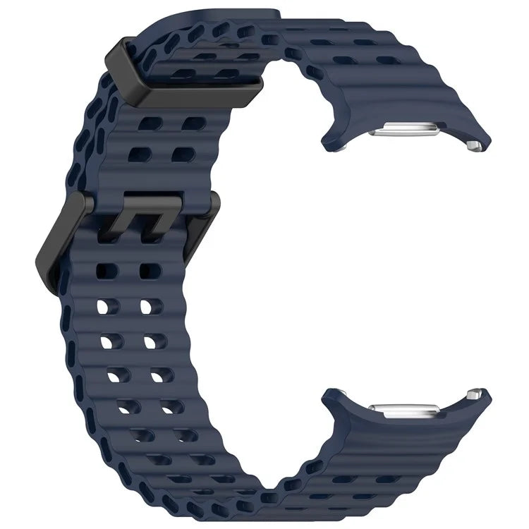 For Samsung Galaxy Watch Ultra 47mm Silicone Watch Strap Dual Pins Buckle Sports Band