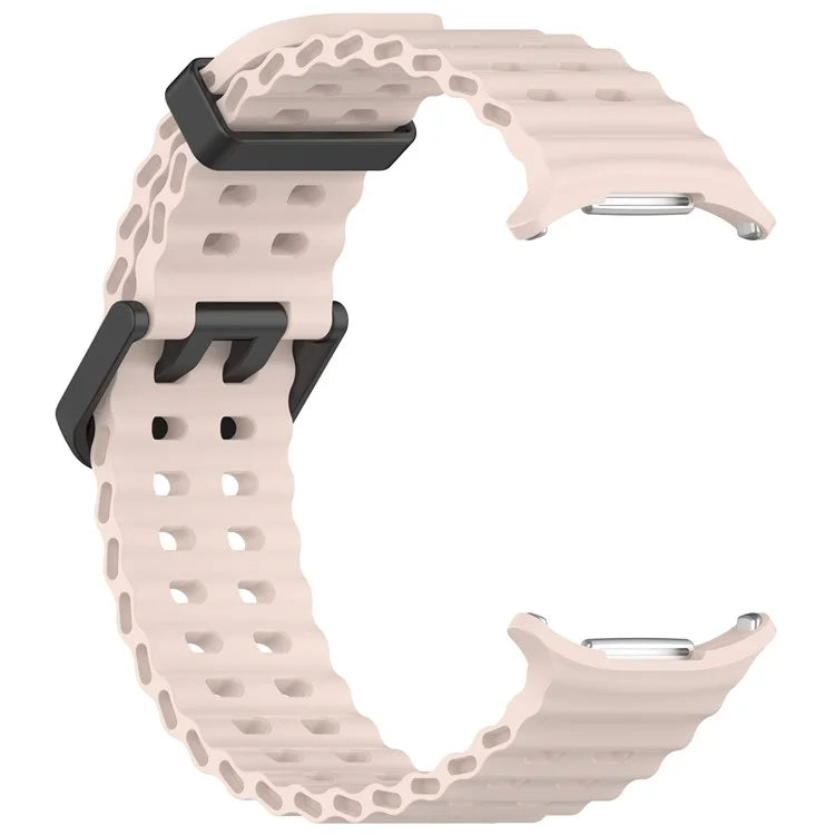 For Samsung Galaxy Watch Ultra 47mm Silicone Watch Strap Dual Pins Buckle Sports Band