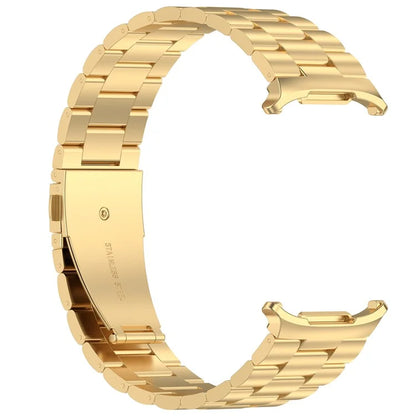 For Samsung Galaxy Watch Ultra 47mm Metal Watch Band Three-Beads Steel Wrist Strap