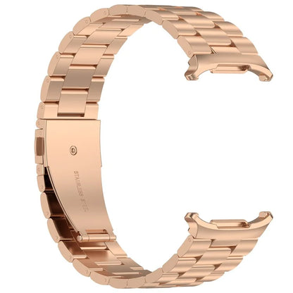 For Samsung Galaxy Watch Ultra 47mm Metal Watch Band Three-Beads Steel Wrist Strap