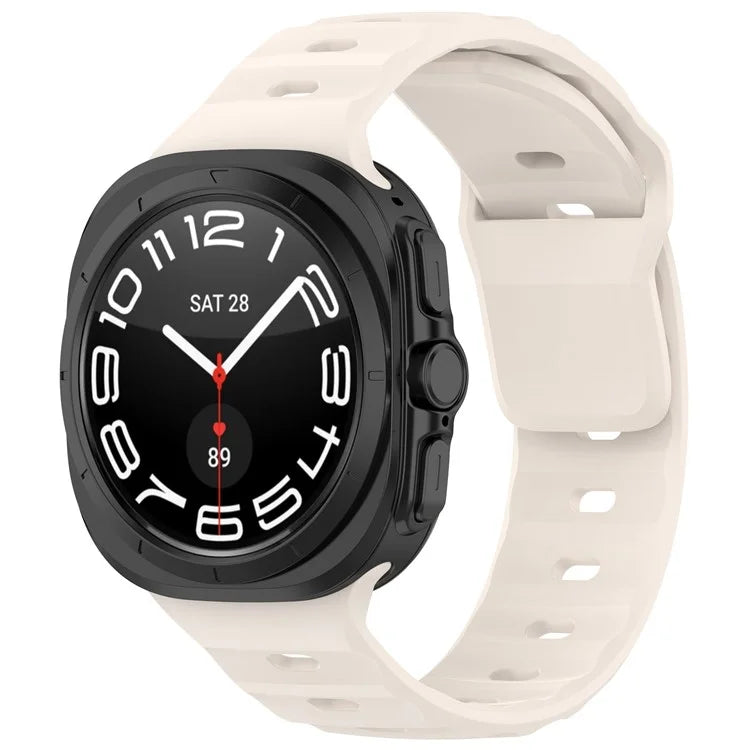 For Samsung Galaxy Watch Ultra 47mm Watch Band Adjustable Silicone Wrist Strap