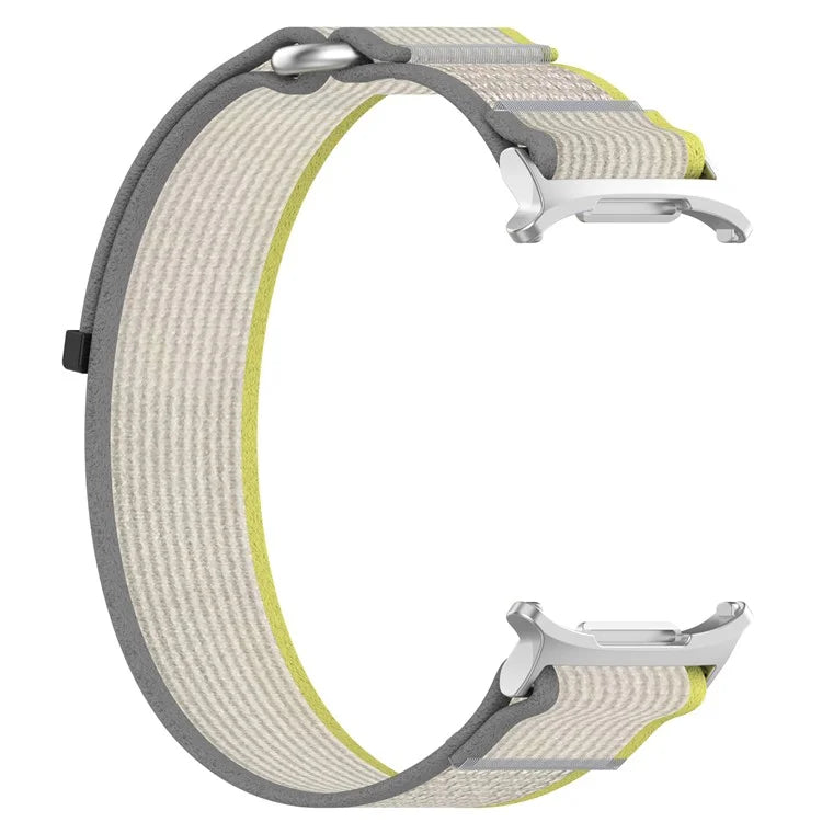 For Samsung Galaxy Watch Ultra 47mm Nylon Watch Band Loop Fastener Adjustable Wrist Strap