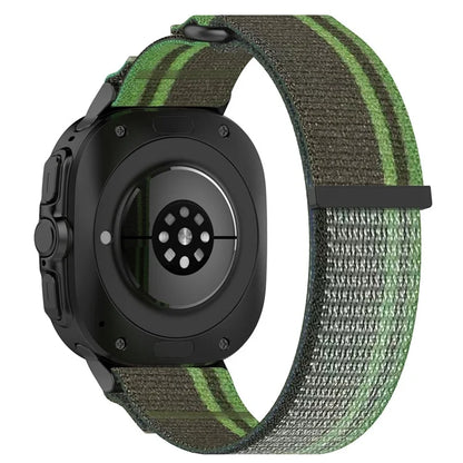For Samsung Galaxy Watch Ultra 47mm Nylon Watch Band Loop Fastener Adjustable Wrist Strap