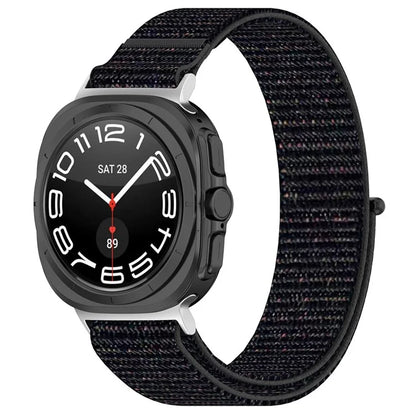 For Samsung Galaxy Watch Ultra 47mm Nylon Watch Strap Adjustable Wrist Band Replacement