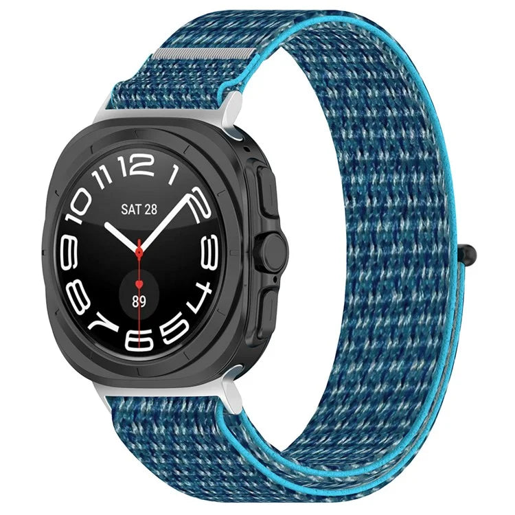 For Samsung Galaxy Watch Ultra 47mm Nylon Watch Strap Adjustable Wrist Band Replacement